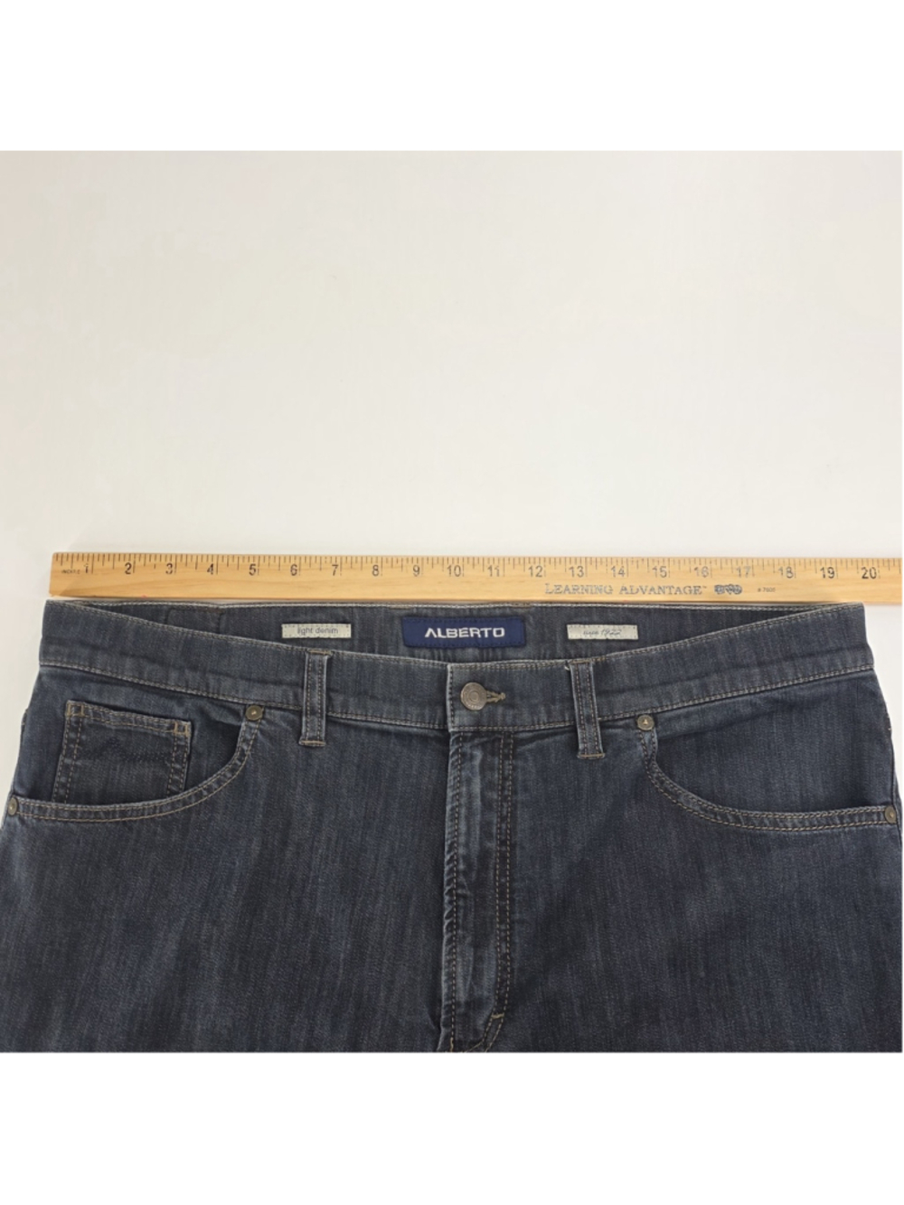Alberto Tommy Comfort Fit Jeans Mens 39x28 Blue Stretch Denim Germany - Picture 9 of 13